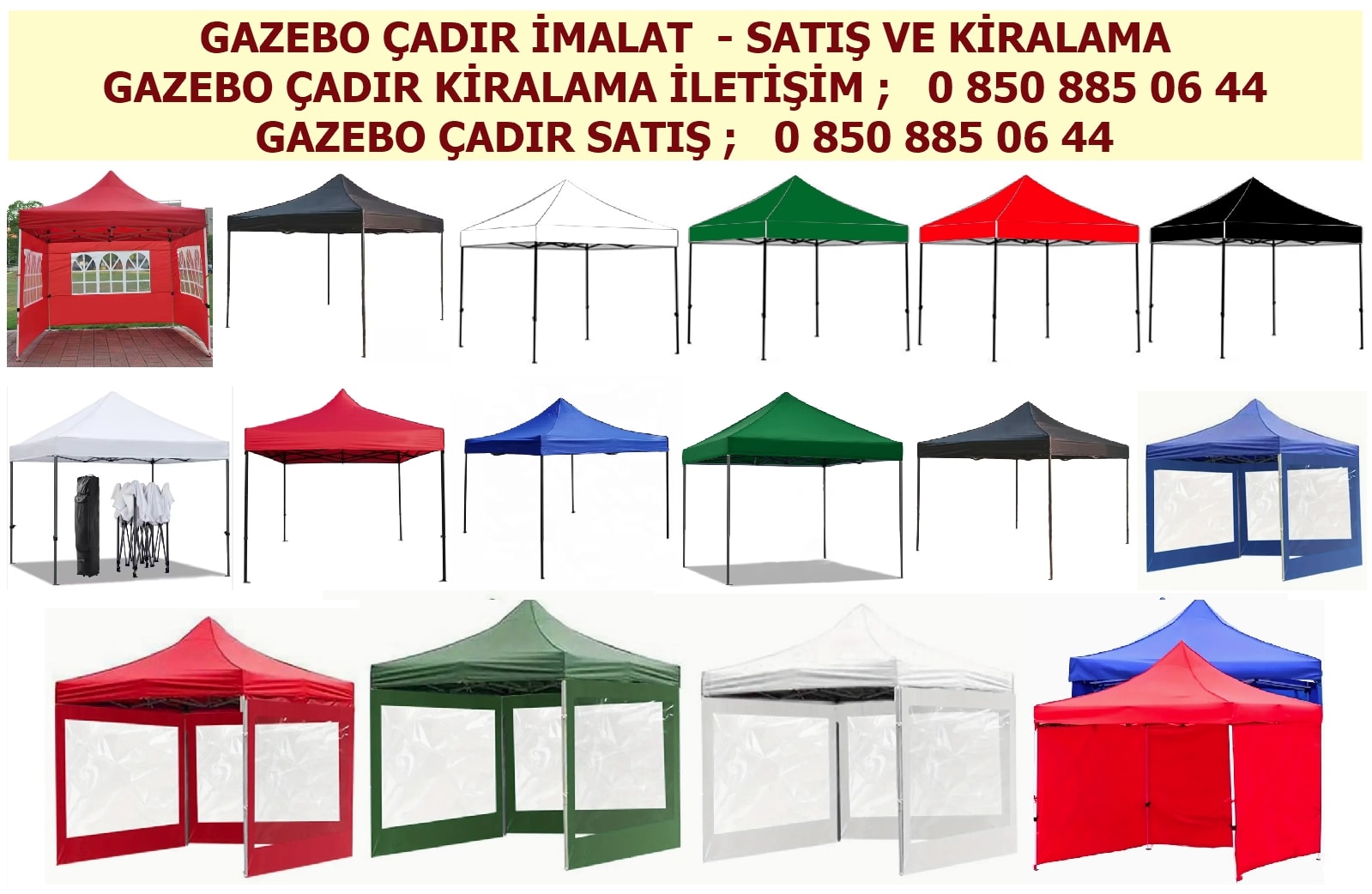 gazebo adr imalat sat kiralama pop-up adr portatif adr